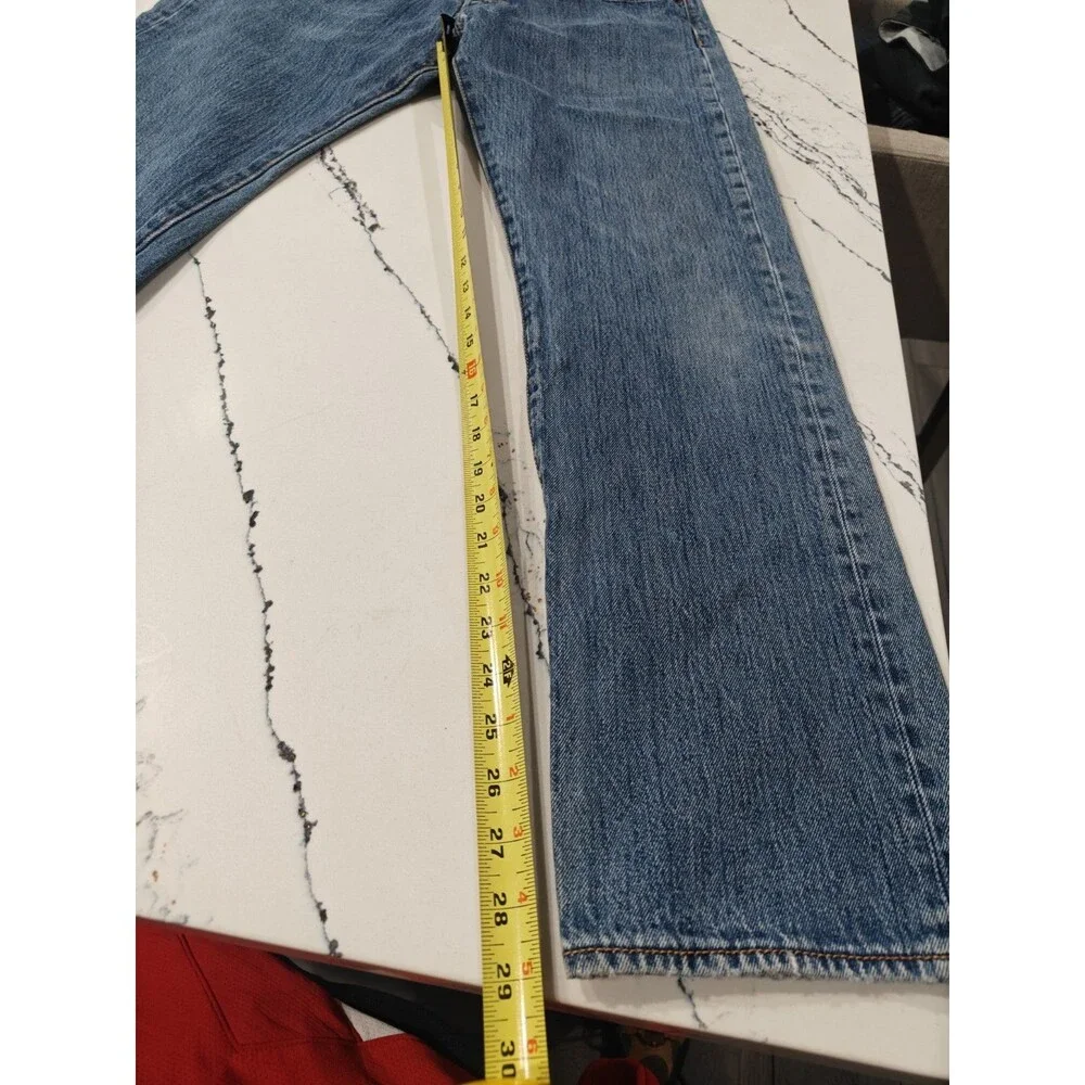 Levis 501xx Jeans Mens 33x32 Fits 32x29 Blue Straight Button Fly Denim Pants Y2K